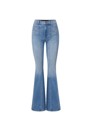Veronica Beard Beverly panelled flared jeans - Blue