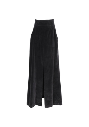 Isaia front-slit maxi skirt - Black