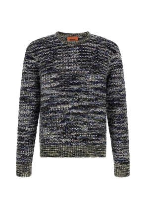 Missoni three-dimensional flamed-pattern sweater - Blue