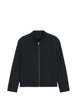 HUGO Ukashi slim-fit jacket in micro-printed stretch fabric - Blue