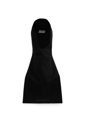 Balenciaga TechWear logo-print wool balaclava - Black