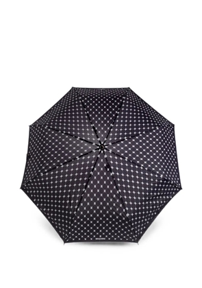 Moschino monogram-print folding umbrella - Black