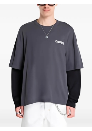 DICKIES Payson 2IN1 logo-print T-shirt - Grey