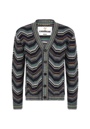 Missoni zigzag-knit V-neck cardigan - Green