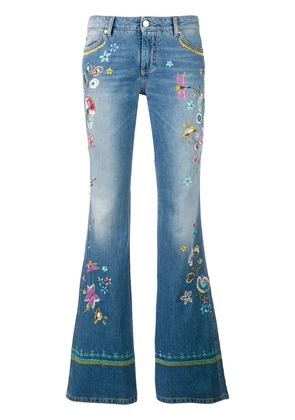 Ermanno Scervino embroidered bootcut jeans - Blue