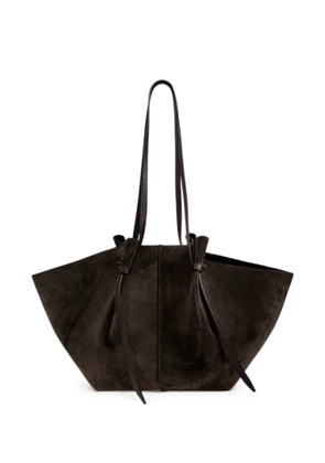 Yuzefi large Mochi suede tote bag - Brown