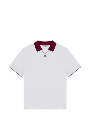 Malbon Golf Barrio logo-embroidered polo shirt - White