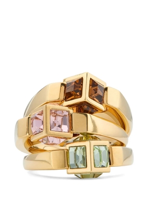 Jimmy Choo JC Cube Triple ring - Gold