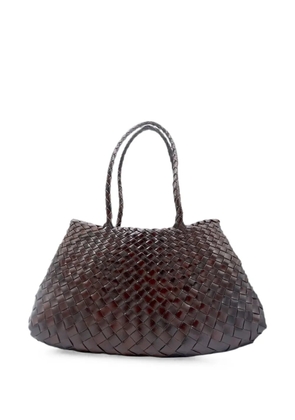 DRAGON DIFFUSION Santa Croce woven leather shoulder bag - Brown