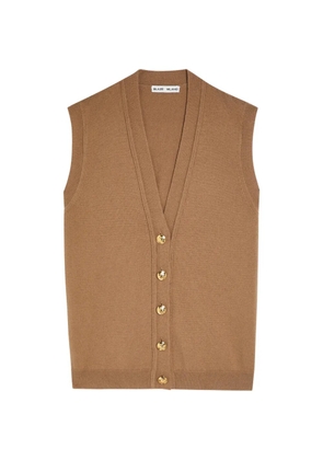 Blazé Milano Highland v-neck button-up vest - Brown