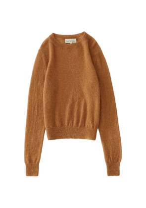 Studio Nicholson Eyla ribbed-trim sweater - Brown