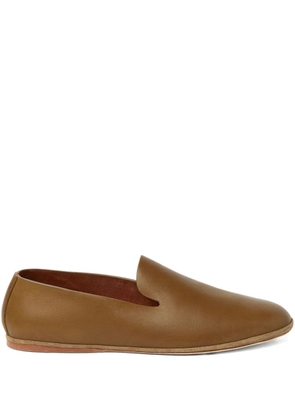 Loro Piana Anton Minimal Walk Loafers - Brown