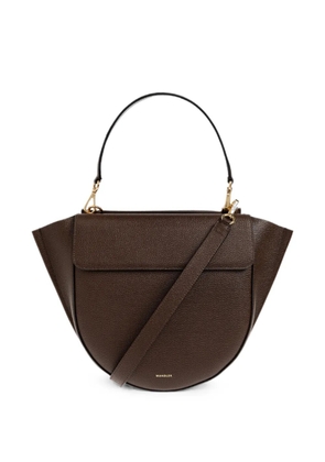 Wandler Hortensia leather tote bag - Brown