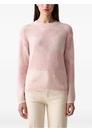 Joop! abstract-pattern round-neck sweater - Pink