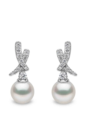 Yoko London Akoya pearl and diamond earrings - Silver