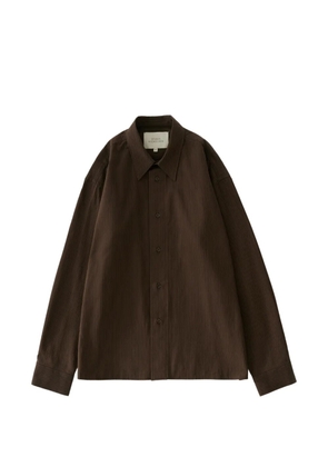Studio Nicholson Hal striped cotton shirt - Brown