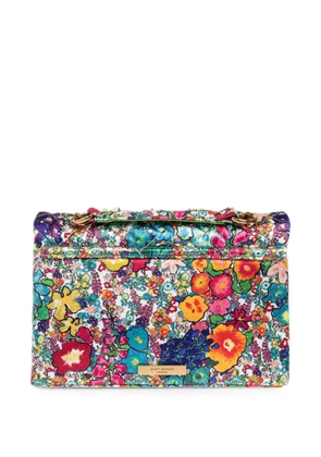 Kurt Geiger London Kensington floral-print shoulder bag - Blue