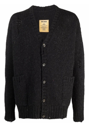 Uma Wang V-neck wool cardigan - Black