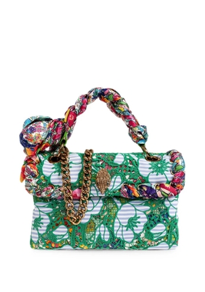 Kurt Geiger London Kensington floral-lace shoulder bag - Green