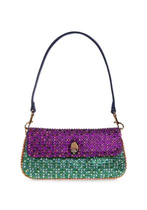 Kurt Geiger London Pickle crystal-embellished shoulder bag - Purple