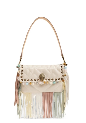 Kurt Geiger London Oxford fringe-trimmed shoulder bag - Neutrals