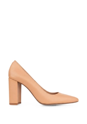 SERGIO MORETTI FIRENZE block-heel pointed-toe pumps - Neutrals