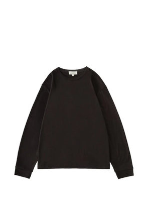 Studio Nicholson long-sleeved jersey T-shirt - Brown
