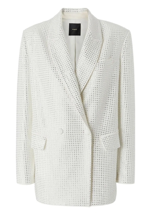 PINKO stud-embellished blazer - White