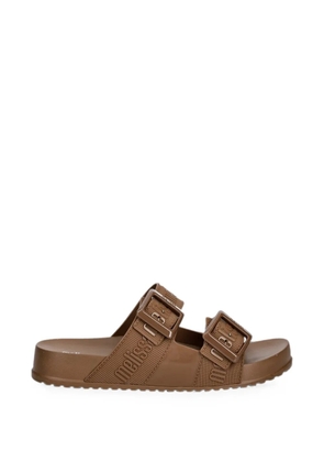 Melissa Cozy Slide M-Lover logo-print slides - Brown