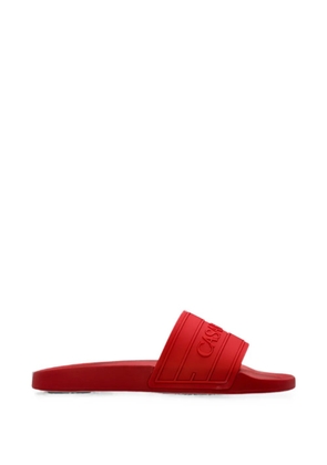 Casablanca logo-embossed slides - Red
