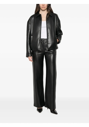 Patrizia Pepe coated bomber jacket - Black