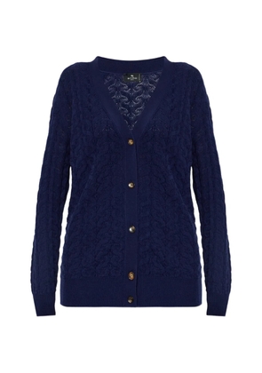 ETRO wool cardigan - Blue