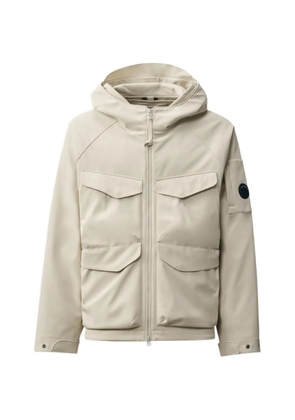C.P. Company zip-fastening hooded jacket - Neutrals