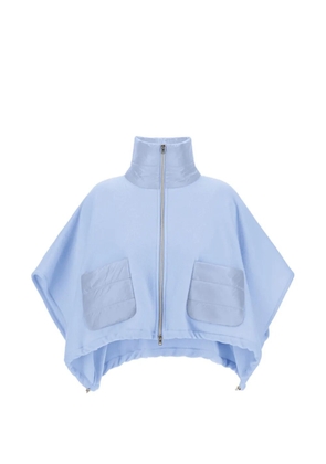 Herno Resort kimono-sleeve poncho - Blue