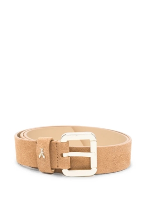 Patrizia Pepe buckle-fastening suede belt - Neutrals