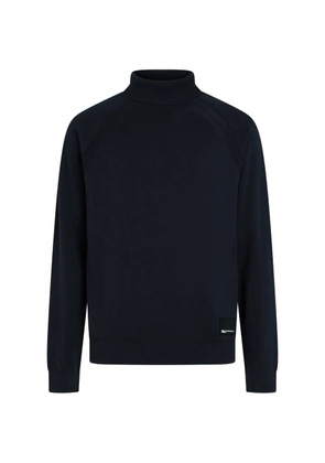 Karl Lagerfeld Jeans lightweight knit roll-neck sweater - Blue