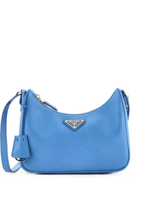Prada Pre-Owned Re-Edition Hobo Saffiano Leather Mini shoulder bag - Blue