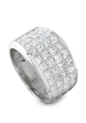 LB Exclusive diamond princess-cut ring - Silver