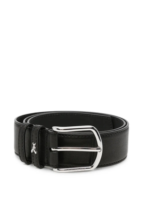 Patrizia Pepe logo-detail leather belt - Black