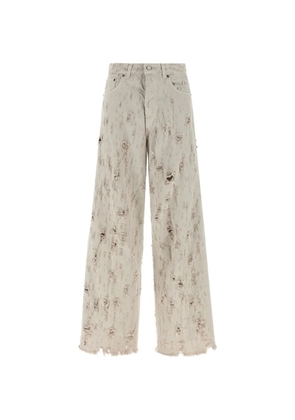 Haikure Bethany distressed wide-leg jeans - Neutrals
