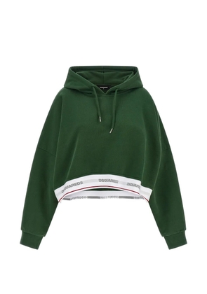 DSQUARED2 logo-lettering hoodie - Green
