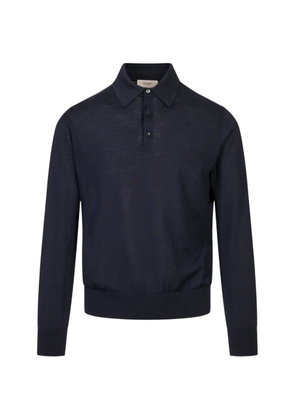 Agnona long-sleeve polo shirt - Blue