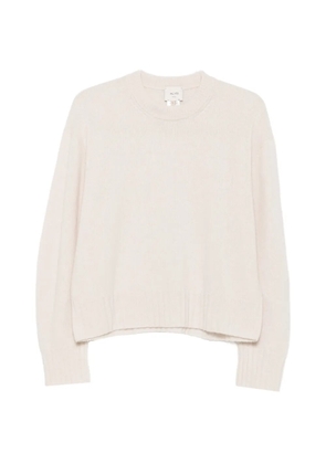 Alysi crew-neck ribbed-trim sweater - Neutrals