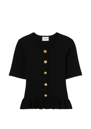 Claudie Pierlot Round neck knitted top - Black