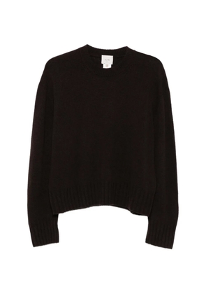 Alysi ribbed-trim sweater - Brown