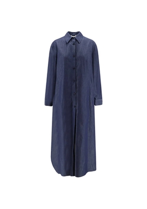Hevo Arigliano button-up shirt dress - Blue