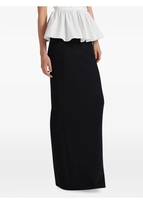 Safiyaa Sidha high-waisted column maxi skirt - Black