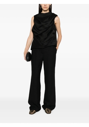 Magda Butrym bouclé-knit wide-leg trousers - Green