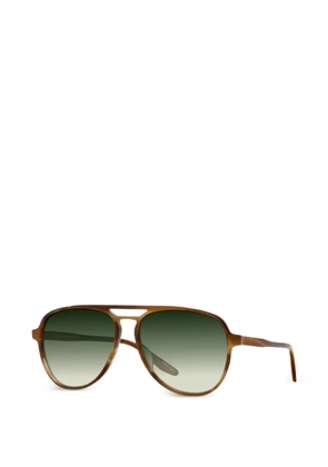 Barton Perreira Hartmann pilot-frame sunglasses - Brown