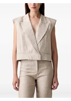 VICOLO peak-lapels vest - Neutrals